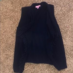 Girls Lilly Pulitzer sweater vest navy